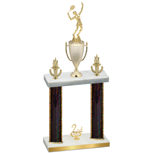 Double Black Glacier Second Place Tennis Trophy