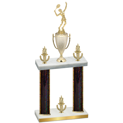 Double Black Glacier Victory Tennis Trophy