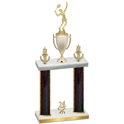 Double Black Glacier Year Tennis Trophy