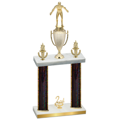 Double Black Glacier Second Place Wrestling Trophy