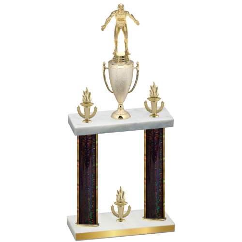 Double Black Glacier Victory Wrestling Trophy