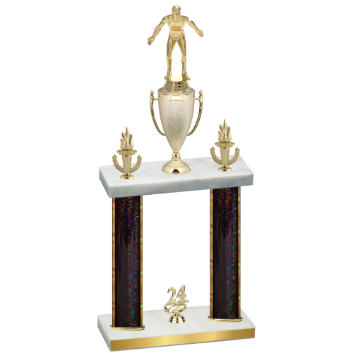 Double Black Glacier Year Wrestling Trophy