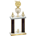 Double Black Glacier Year Bowling Trophy