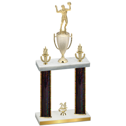 Double Black Glacier Year Volleyball Trophy