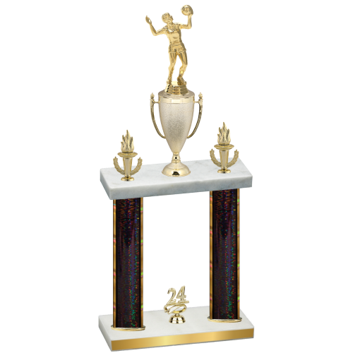 Double Black Glacier Year Volleyball Trophy