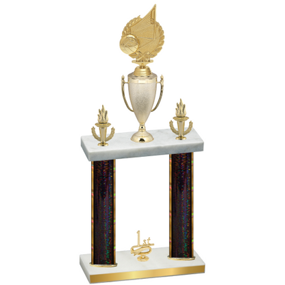 Double Black Glacier First Place Volleyball Trophy