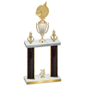 Double Black Glacier Year Volleyball Trophy