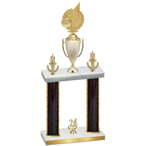 Double Black Glacier Year Volleyball Trophy