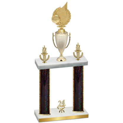 Double Black Glacier Year Volleyball Trophy