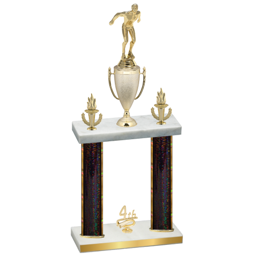 Double Black Glacier Fourth Place Swimming Trophy