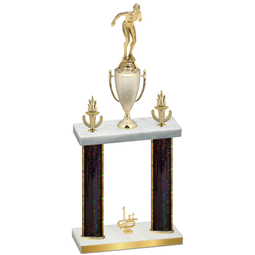Double Black Glacier First Place Tennis Trophy
