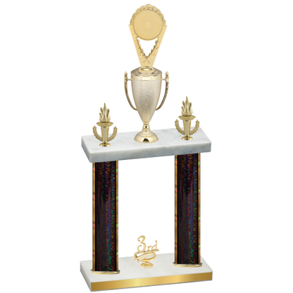 Double Black Glacier Third Place Insert Trophy