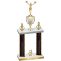 Double Black Glacier Year Cheerleading Trophy