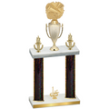Double Black Glacier First Place Cheerleading Trophy