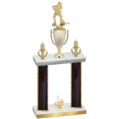 Double Black Glacier First Place Hockey Trophy