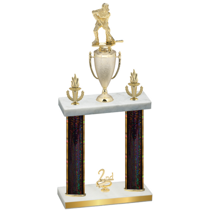 Double Black Glacier Second Place Hockey Trophy