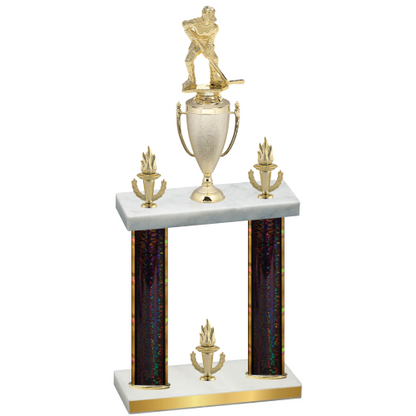 Double Black Glacier Victory Hockey Trophy