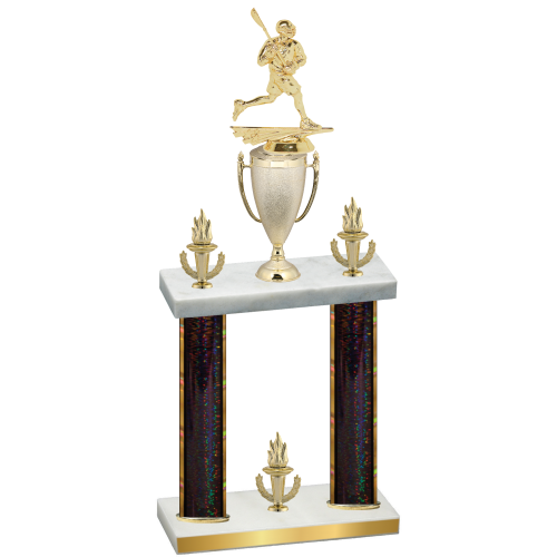 Double Black Glacier Victory Lacrosse Trophy