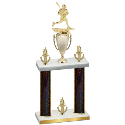 Double Black Glacier Victory Lacrosse Trophy