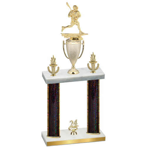 Double Black Glacier Year Lacrosse Trophy