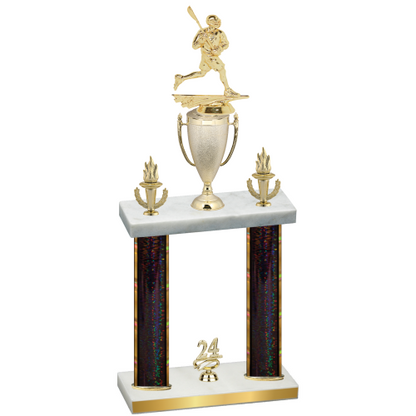 Double Black Glacier Year Lacrosse Trophy