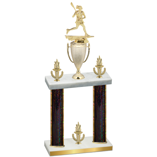 Double Black Glacier Victory Lacrosse Trophy