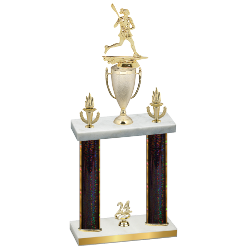 Double Black Glacier Year Lacrosse Trophy