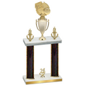 Double Black Glacier Year Basketball Trophy
