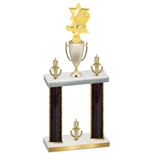 Double Black Glacier Victory Pickleball Trophy