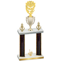 Double Black Glacier First Place Pickleball Trophy