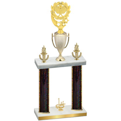 Double Black Glacier First Place Pickleball Trophy