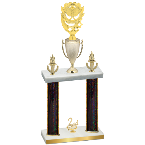 Double Black Glacier Second Place Pickleball Trophy