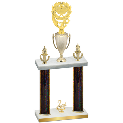 Double Black Glacier Second Place Pickleball Trophy