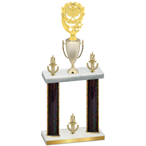 Double Black Glacier Victory Pickleball Trophy