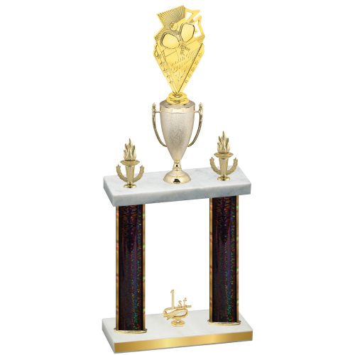 Double Black Glacier First Place Pickleball Trophy