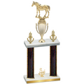 Double Black Glacier Third Place Horses Trophy