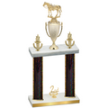 Double Black Glacier Second Place Horses Trophy