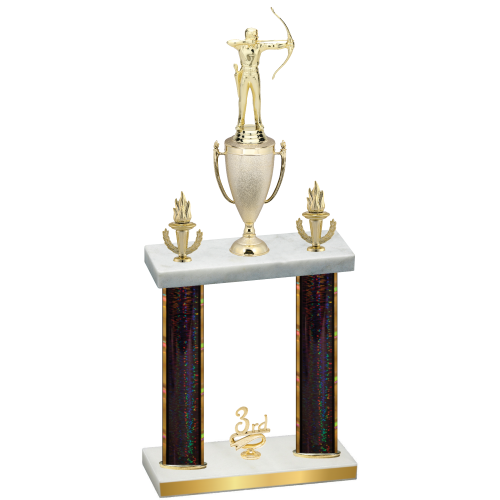 Double Black Glacier Third Place Archery Trophy