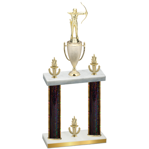 Double Black Glacier Victory Archery Trophy