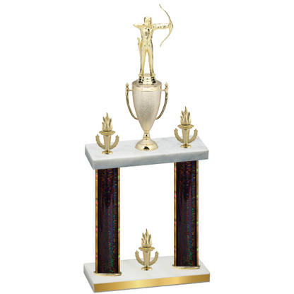 Double Black Glacier Victory Archery Trophy