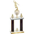 Double Black Glacier Year Basketball Trophy