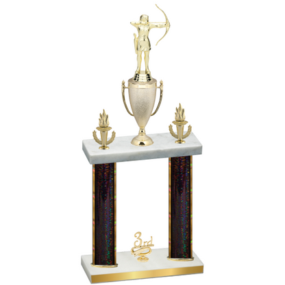 Double Black Glacier Third Place Archery Trophy