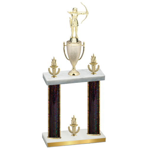Double Black Glacier Victory Archery Trophy