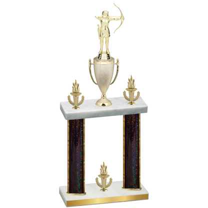 Double Black Glacier Victory Archery Trophy