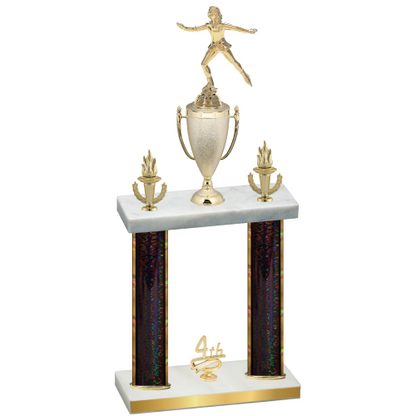 Double Black Glacier Fourth Place Skater Trophy