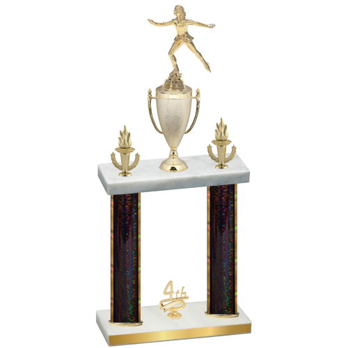 Double Black Glacier Fourth Place Skater Trophy