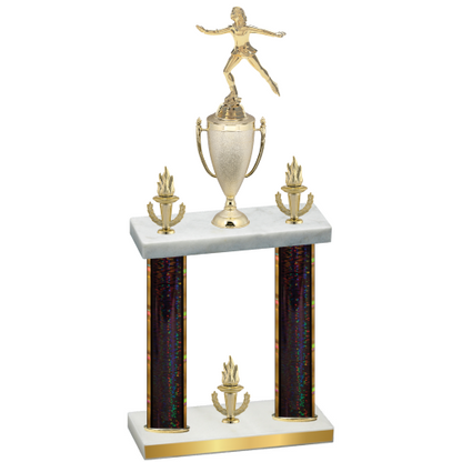 Double Black Glacier Victory Skater Trophy