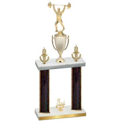 Double Black Glacier Third Place Weights Trophy
