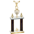 Double Black Glacier Fourth Place Weights Trophy