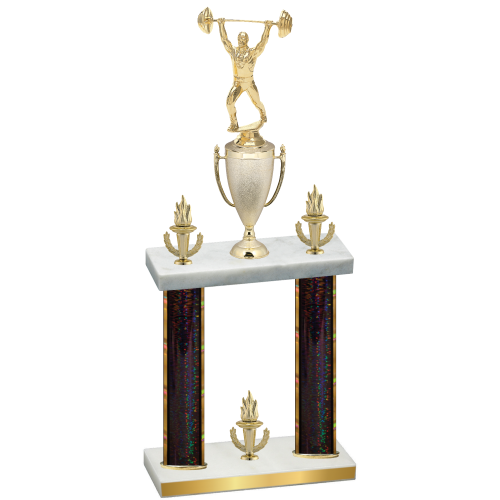 Double Black Glacier Victory Weights Trophy